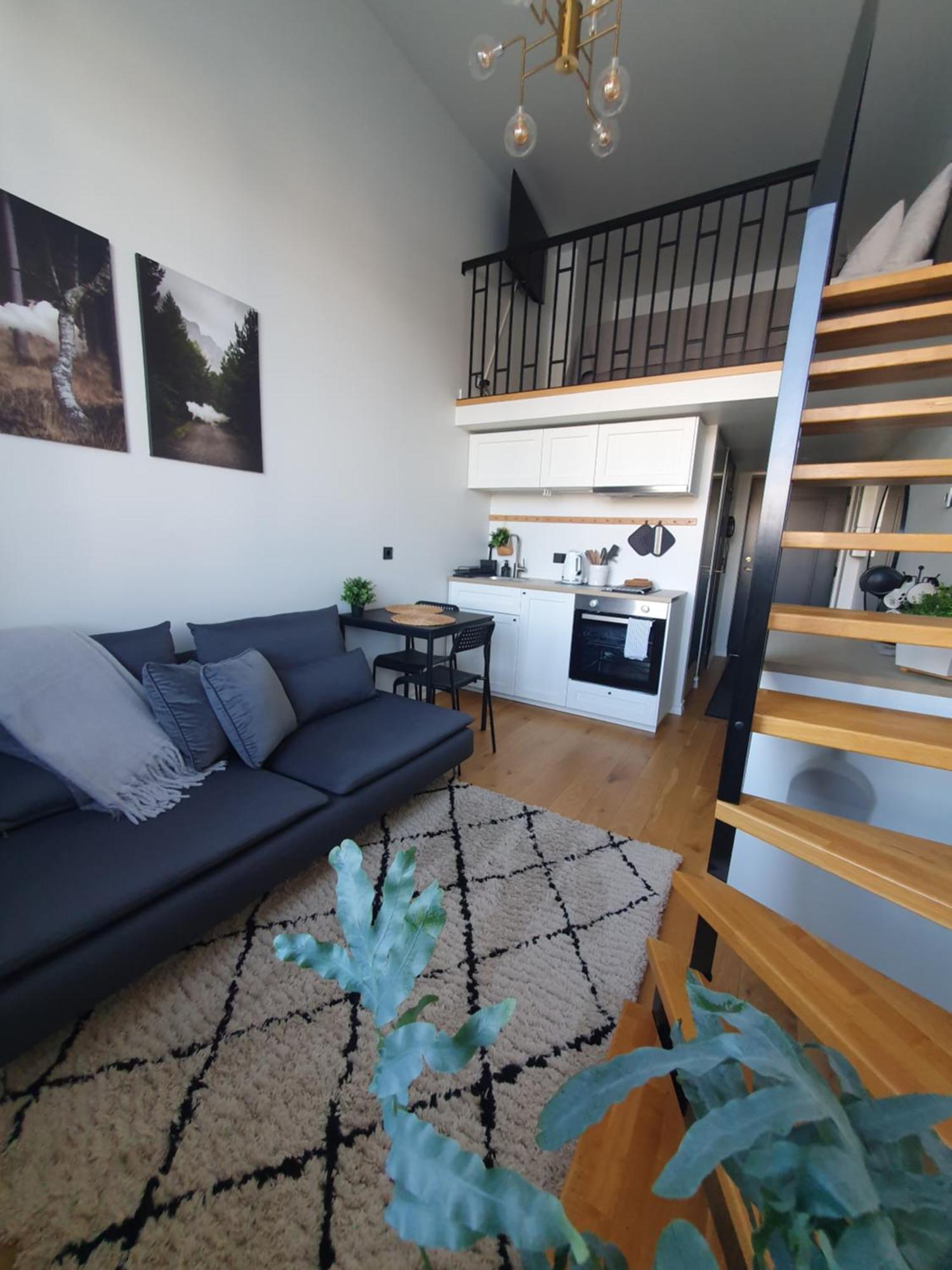 Loft Style Apartment- Free Parking- Free Gym- Keyless Access Butas